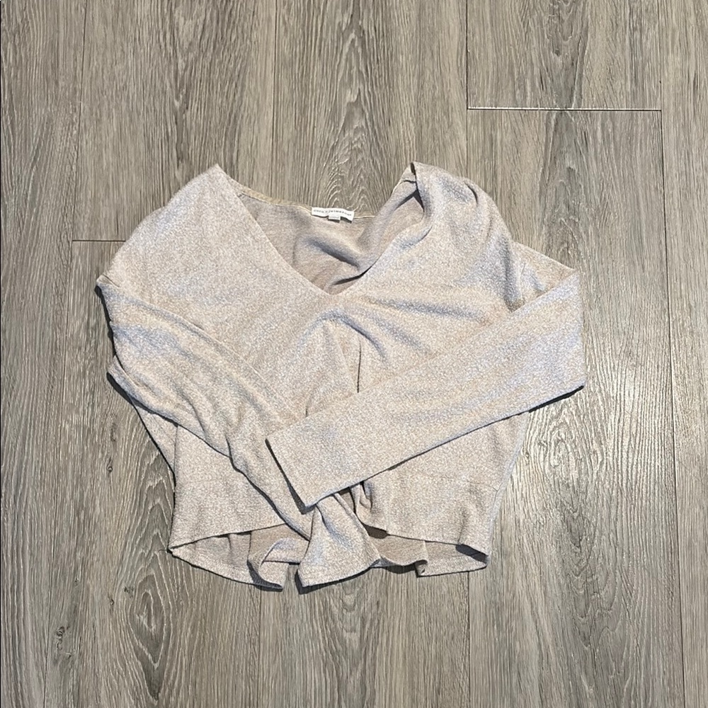 Cream V-Neck Sweater